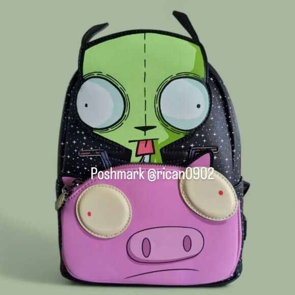 Loungefly Nickelodeon Invader Zim Gir Pig Mini Backpack - Picture 1 of 6